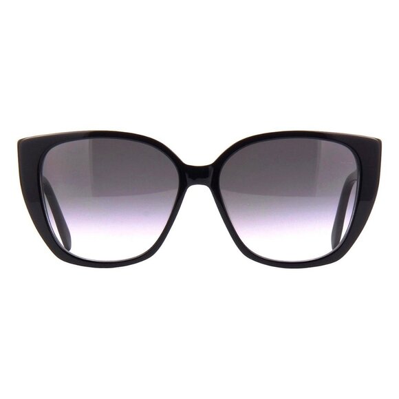 New ALEXANDER MCQUEEN Black Cat Eye AM0284S 002 Sunglasses Women - Picture 2 of 5